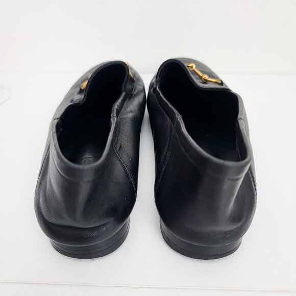 Gucci Brixton Horsebit Leather Loafers in Black Leather 37 7 - Picture 7 of 10